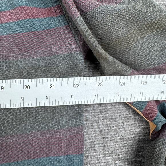 Cabelas Flannel Shirt Men's‎ Medium Green Plaid Elbow Patches Outdoor Work - Picture 4 of 6